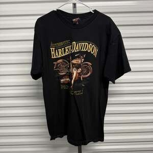 Harley Davidson pin up girl and Savannah marked XL shirt